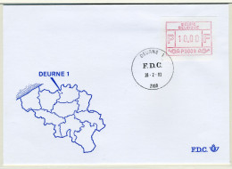 (B) ATM9 FDC Envelop 1983 - Deurne 1 (P3009) - Andere & Zonder Classificatie