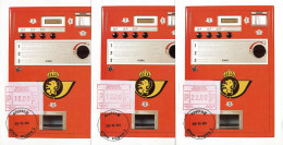 (B) ATM58 FDC Kaart 1984 - Belgien-Belgique Set 10-12-22 BEF - 1 - Other & Unclassified