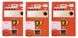 (B) ATM58 FDC Kaart 1984 - Belgien-Belgique Set 10-12-22 BEF - Other & Unclassified