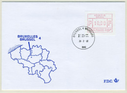 (B) ATM55 FDC Envelop 1983 - Brussel 4 (P3055) - Andere & Zonder Classificatie
