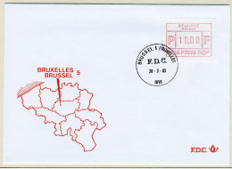 (B) ATM56 FDC Envelop 1983 - Brussel 5 (P3056) - Other & Unclassified