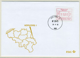 (B) ATM52 FDC Envelop 1983 - Verviers 1 (P3052) - Other & Unclassified