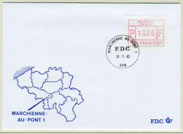 (B) ATM46 FDC Envelop 1983 - Marchienne Au-Pont 1 (P3046) - Sonstige & Ohne Zuordnung
