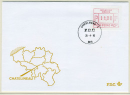 (B) ATM40 FDC Envelop 1983 - Châtelineau 1 (P3040) - Otros & Sin Clasificación