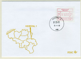 (B) ATM41 FDC Envelop 1983 - Herstal 1 (P3041) - Autres & Non Classés