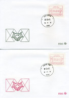 (B) ATM4 FDC Envelop 1981 - Set 6-9-14-59 BEF - 1 - Andere & Zonder Classificatie