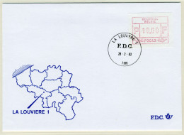 (B) ATM43 FDC Envelop 1983 - La Louvière 1 (P3043) - Sonstige & Ohne Zuordnung