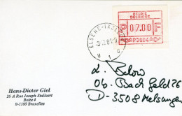 (B) ATM4 FDC Briefkaart 1981 - 7 BEF - Autres & Non Classés