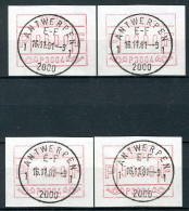 (B) ATM4 FDC 1981 - Set 6-9-14-59 - Andere & Zonder Classificatie