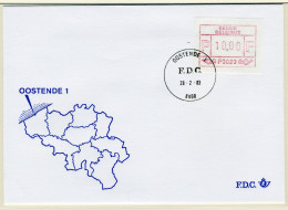 (B) ATM23 FDC Envelop 1983 - Oostende 1 (P3023) - Autres & Non Classés