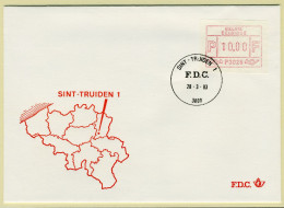 (B) ATM28 FDC Envelop 1983 - Sint-Truiden 1 (P3028) - Andere & Zonder Classificatie
