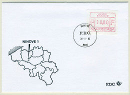 (B) ATM22 FDC Envelop 1983 - Ninove 1 (P3022) - Andere & Zonder Classificatie