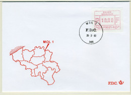 (B) ATM21 FDC Envelop 1983 - Mol 1 (P3021) - Other & Unclassified