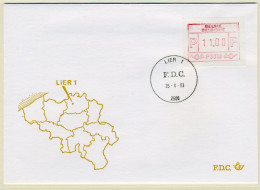 (B) ATM18 FDC Envelop 1983 - Lier 1 (P3018) - Other & Unclassified