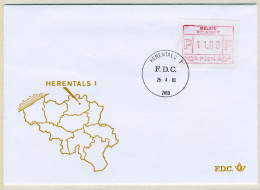 (B) ATM14 FDC Envelop 1983 - Herentals 1 (P3014) - Other & Unclassified