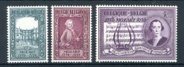 (B) 987/989 MNH 1956 - 200e Verjaardag GeboorteWolfgang Amadeus Mozart. - Neufs