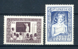 (B) 843/844 MNH 1951 - Ten Voordele Van UNESCO - Nuovi