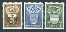 (B) 758/760 MNH 1947 - Wapenschilden Van Belgische Steden II. - Nuovi