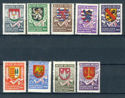 (B) 538/546 MH 1940 - Wapens Van De Provinciehoofdsteden. - Unused Stamps