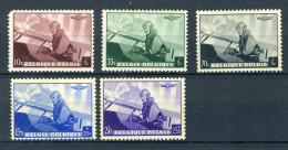 (B) 466/470 MH 1938 - Luchtpostvervoer. - 1 - Unused Stamps