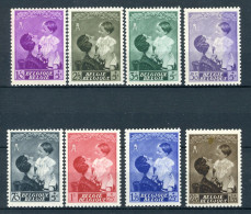 (B) 447/454 MNH 1937 - H.M. Koningin Astrid En Prins Boudewijn - Nuevos