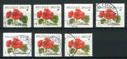(B) 2977 Gestempeld 2001 - Geranium (7 Stuks) - Used Stamps