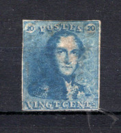 2 Zonder Gom (*) 1849 - Z.M. Koning Leopold I - 1849 Mostrine