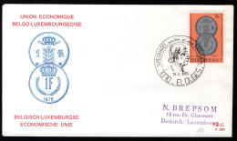 1616 FDC 1972 - 50e Verjaardag Belgisch Luxemburgse Unie  - 1971-1980