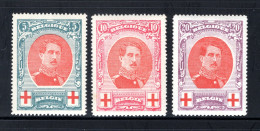 132/134 MNH 1915 - Z.M. Koning Albert 1 - 1914-1915 Croix-Rouge