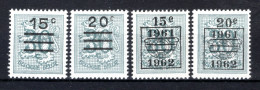 1172/1173A MNH 1960 - Cijfer Op Heraldieke Leeuw - Neufs