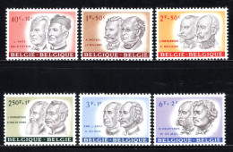 1176/1181 MNH 1961 - Belgische Personaliteiten. - Unused Stamps
