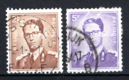 1028/1029° Gestempeld 1957 - Z.M. Koning Boudewijn - Used Stamps