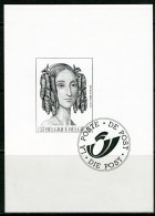 (B) Zwart Wit Velletje 2001  - GCA6 Koningin Louisa-Maria  (2970) -1 - Feuillets N&B Offerts Par La Poste [ZN & GC]