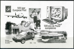 (B) Zwart Wit Velletje ZNE10 2001  - Belgica 500 Jaar Europese Post -2 - Zwart-witblaadjes [ZN & GC]