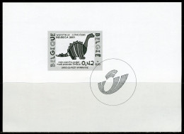 (B) Zwart Wit Velletje 2001  - GCA7 Kindertekening Belgica 2001  (3056) - B&W Sheetlets, Courtesu Of The Post  [ZN & GC]