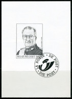 (B) Zwart Wit Velletje 1998  - GCA3 Koning Albert II  (2740) -1 - B&W Sheetlets, Courtesu Of The Post  [ZN & GC]