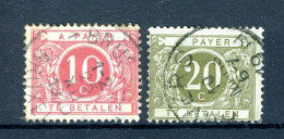 (B) TX5/6 Gestempeld 1895 - Cijfer In Cirkel Op Gekleurde Achtergrond - 6 - Briefmarken