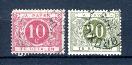 (B) TX5/6 Gestempeld 1895 - Cijfer In Cirkel Op Gekleurde Achtergrond - 3 - Briefmarken
