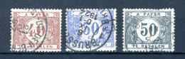 (B) TX37/39 Gestempeld 1922 - Dik Gekleurd Cijfer Op Witte Achtergrond  - Postzegels