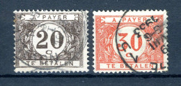 (B) TX34/35 Gestempeld 1922 - Dik Gekleurd Cijfer Op Witte Achtergrond - 9 - Briefmarken