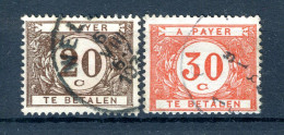 (B) TX34/35 Gestempeld 1922 - Dik Gekleurd Cijfer Op Witte Achtergrond - 7 - Stamps