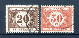 (B) TX34/35 Gestempeld 1922 - Dik Gekleurd Cijfer Op Witte Achtergrond - 4 - Stamps