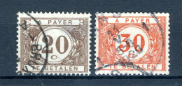 (B) TX34/35 Gestempeld 1922 - Dik Gekleurd Cijfer Op Witte Achtergrond - 2 - Postzegels