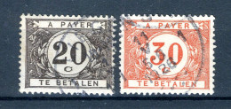 (B) TX34/35 Gestempeld 1922 - Dik Gekleurd Cijfer Op Witte Achtergrond - 1 - Postzegels