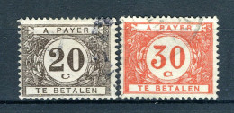 (B) TX34/35 Gestempeld 1922 - Dik Gekleurd Cijfer Op Witte Achtergrond - 3 - Francobolli