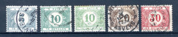 (B) TX32/35 Gestempeld 1922 - Dik Gekleurd Cijfer Op Witte Achtergrond - Stamps