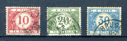 (B) TX27/30 Gestempeld 1919 - Dun Gekleurd Cijfer Op Witte Achtergrond - Stamps