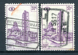 (B) TR349 Gestempeld 1953 - Noord Zuid Verbinding Brussel (2 Stuks) - Usati