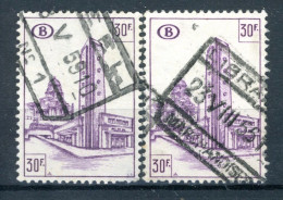 (B) TR349 Gestempeld 1953 - Noord Zuid Verbinding Brussel (2 Stuks) - 10 - Oblitérés