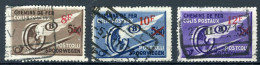 (B) TR291/293 Gestempeld 1946 - Gevleugeld Wiel Met Rode Opdruk - 1 - Used
